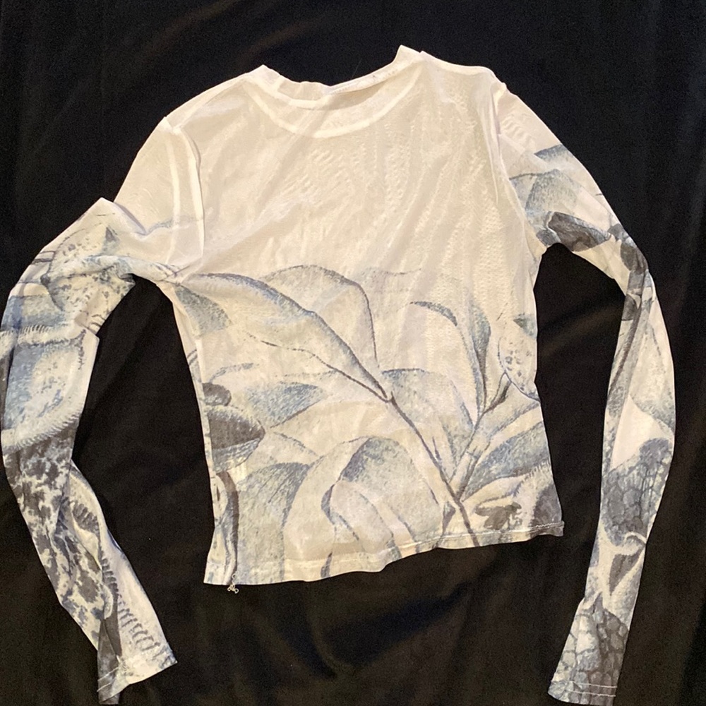 Y2K mesh shirt Size S
